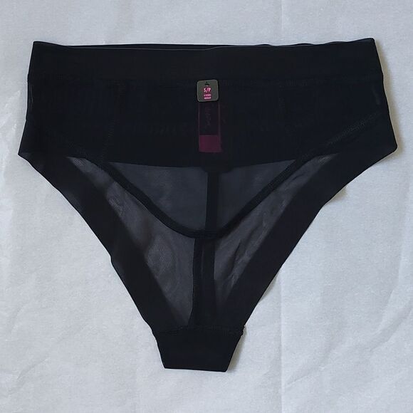 New With Tags La Senza Size Small High Waist Shaping Black‎ G-String - Picture 5 of 11